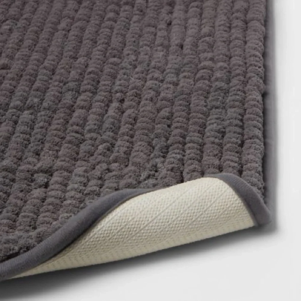 Gray Memory Foam Bath Mat